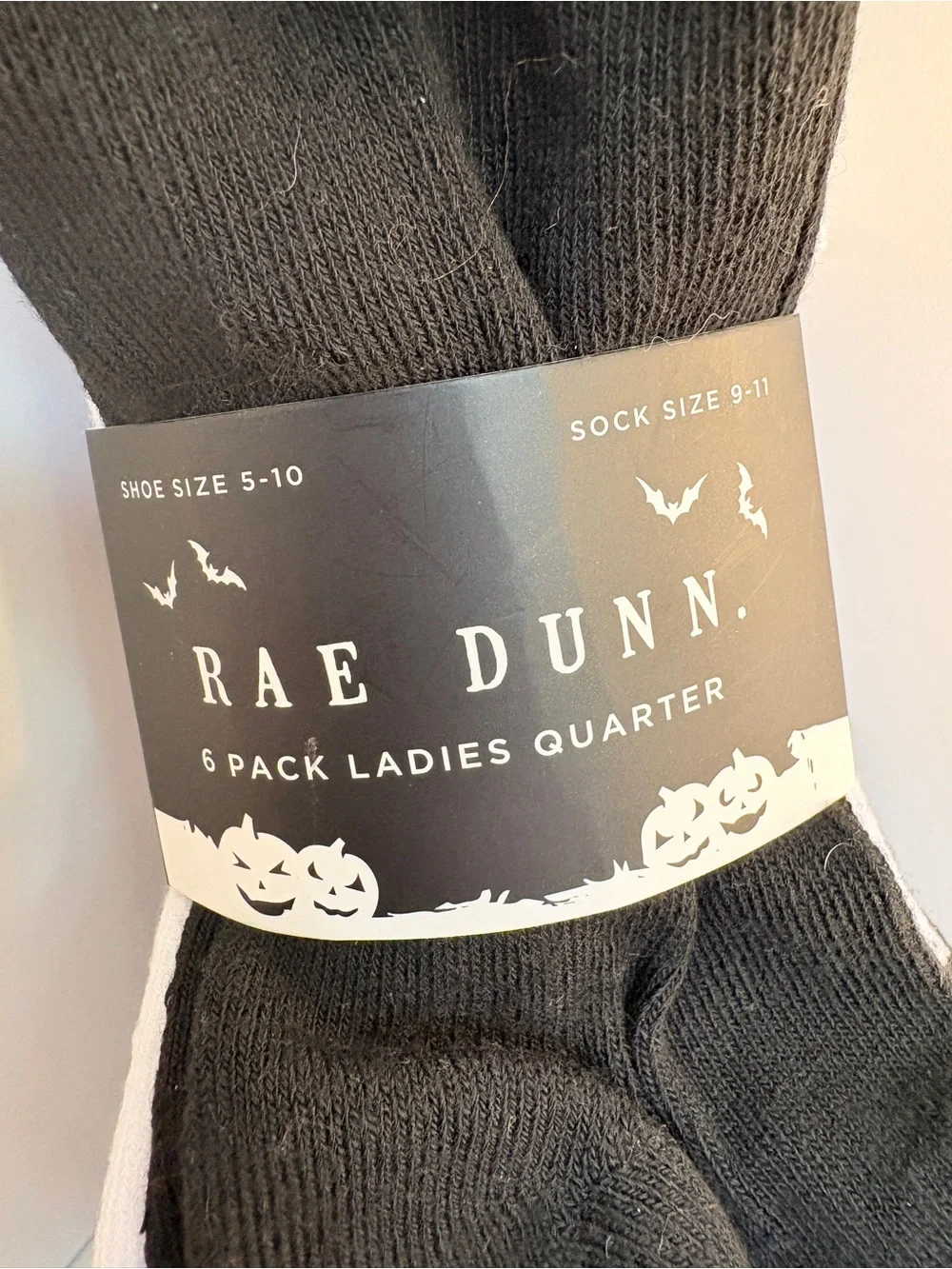 Rae Dunn Halloween socks NWT 6-pack